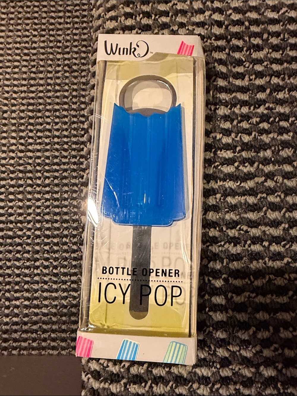 Wink Blue Icy Pop Bottle Opener